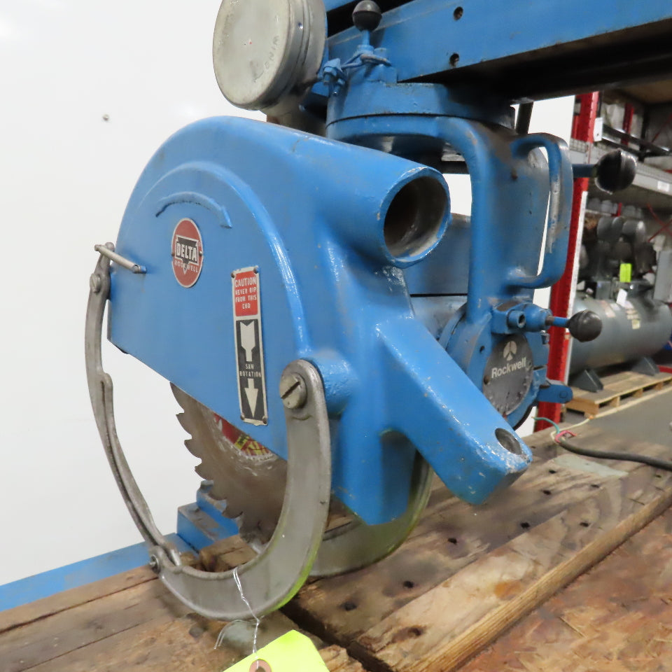Delta Rockwell 4-RAS 12" Vintage Radial Arm Saw 208-230/480V 3Ph