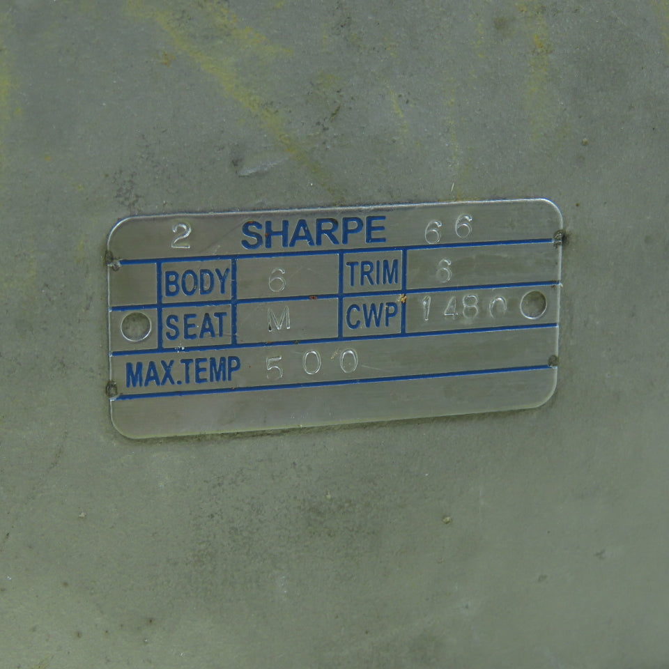 Sharpe CF3M 1480 No. 4 1-7/8" Stainless Steel Valve Body 889NO4 500° No Actuator