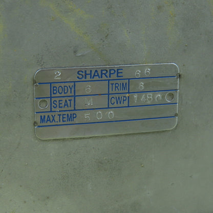 Sharpe CF3M 1480 No. 4 1-7/8" Stainless Steel Valve Body 889NO4 500° No Actuator