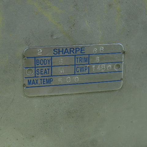 Sharpe CF3M 1480 No. 4 1-7/8" Stainless Steel Valve Body 889NO4 500° No Actuator