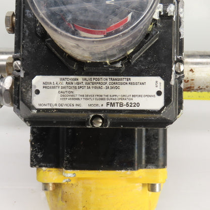 Sharpe Style Pneumatic Valve Actuator With FNW 3" 316L Stainless Steel Valve