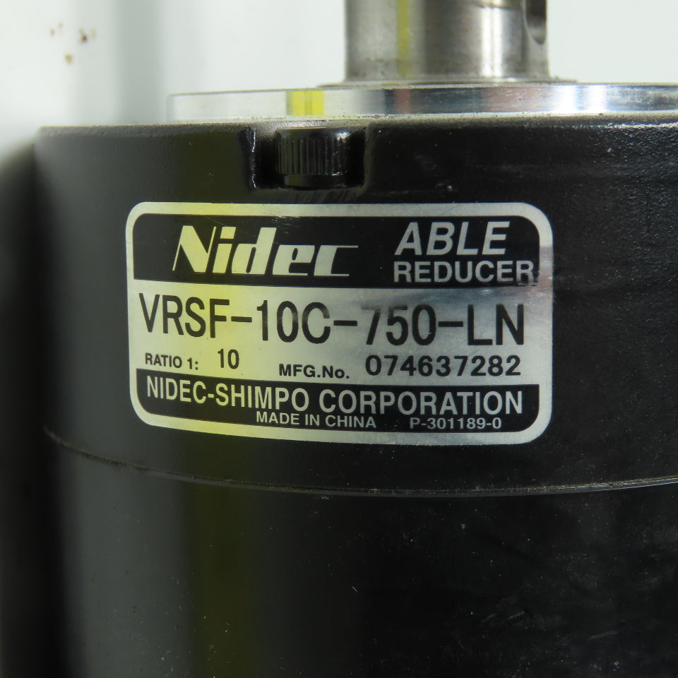 Delta ECMA-C20807RS AC Servo Motor 110VAC 0.75kW W/VRSF-10C-750-LN 1:10 Reducer