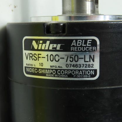 Delta ECMA-C20807RS AC Servo Motor 110VAC 0.75kW W/VRSF-10C-750-LN 1:10 Reducer