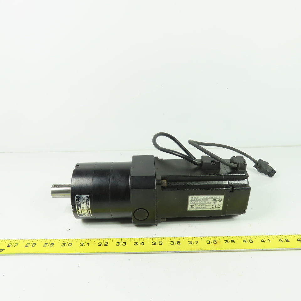 Delta ECMA-C20807RS AC Servo Motor 110VAC 0.75kW W/VRSF-10C-750-LN 1:10 Reducer