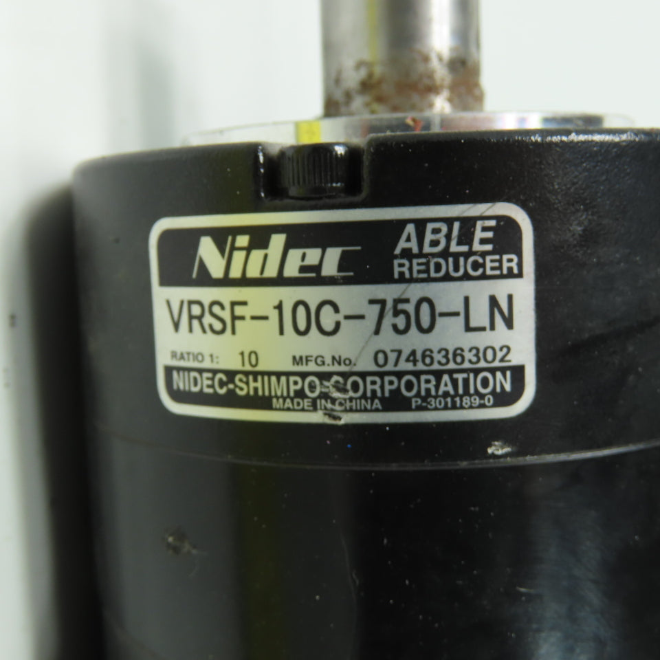 Delta ECMA-C20807RS AC Servo Motor 110VAC 0.75kW W/VRSF-10C-750-LN 1:10 Reducer