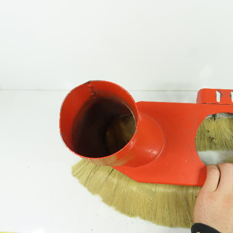 14" x 6" Steel CNC Router Dust Vacuum Shoe Cover 118mm - 94mm Duct