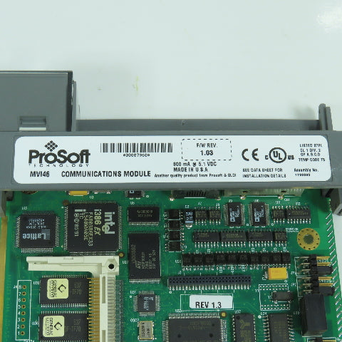 ProSoft MVI46-GSC PN1300843 Communications Module F/W Rev 1.03 (No Cover)