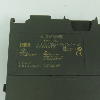 Siemens 6ES7 322-1FH00-0AA0 Simatic S7 Digital Output Module