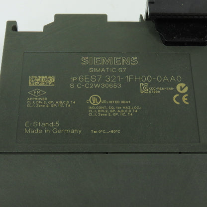 Siemens 6ES7 321-1FH00-0AA0 Simatic S7 Digital Input Module