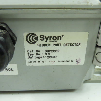 Syron DHP2002 120VAC Hidden Part Detector Control Box