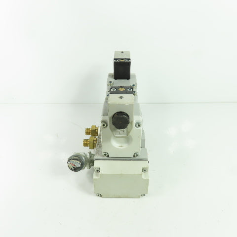 Parker H26VXBG023C 2-Position Pneumatic Solenoid Valve 120V W/5 Port Base 145PSI