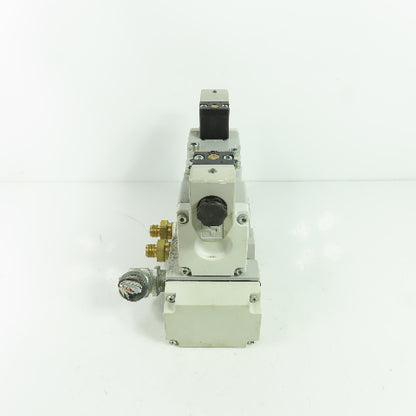 Parker H26VXBG023C 2-Position Pneumatic Solenoid Valve 120V W/5 Port Base 145PSI