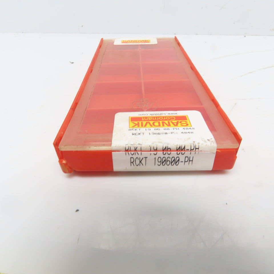 Sandvik RCKT 19 06 00-PH 4040 Indexable Carbide Milling Insert Tool Lot of 4