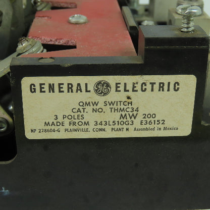 General Electric THMC34 3-Pole Fusible Disconnect Switch 600V 200A