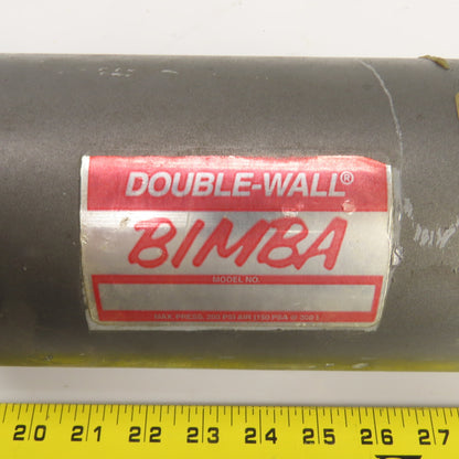 Bimba Double Wall Double Acting Pneumatic Cylinder 4.475" OD 6" Stroke