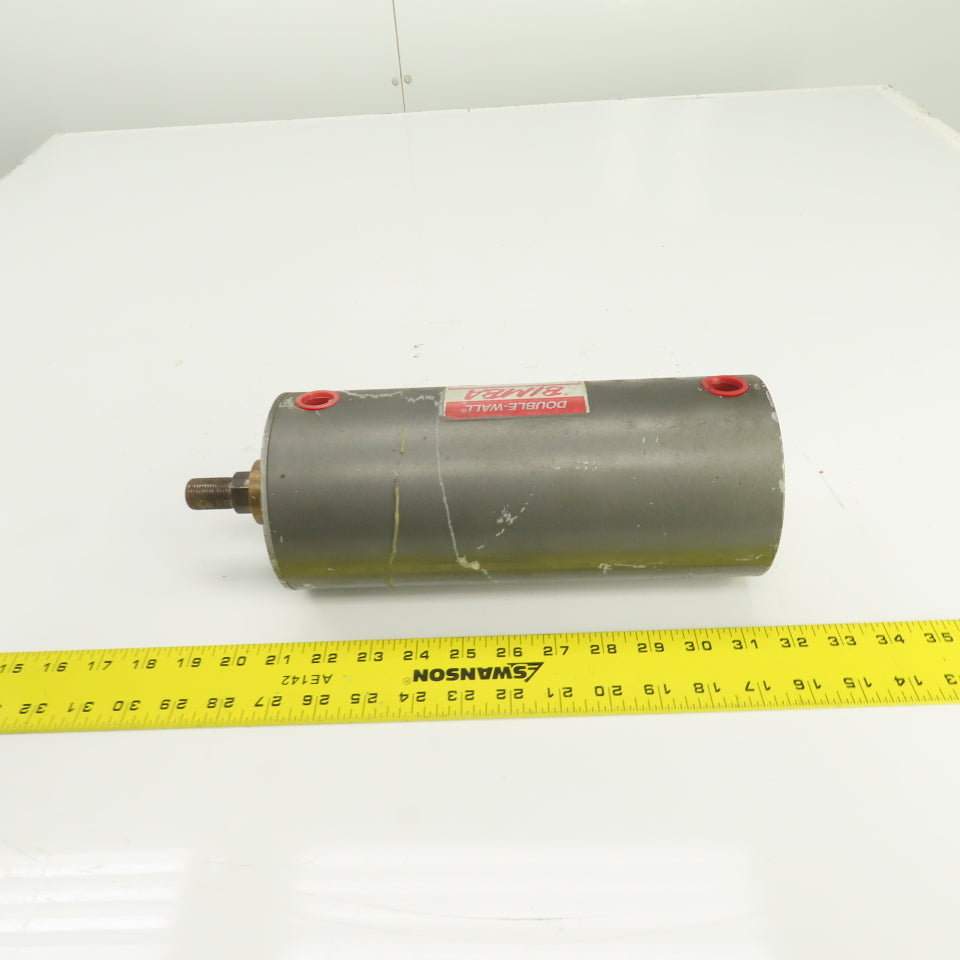 Bimba Double Wall Double Acting Pneumatic Cylinder 4.475" OD 6" Stroke
