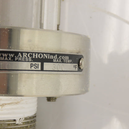 Archon AKGS-2-SS Full View Sight Flow Indicator W/ 2" Sharpe Ball Valve CF8M NEW