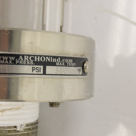Archon AKGS-2-SS Full View Sight Flow Indicator W/ 2" Sharpe Ball Valve CF8M NEW