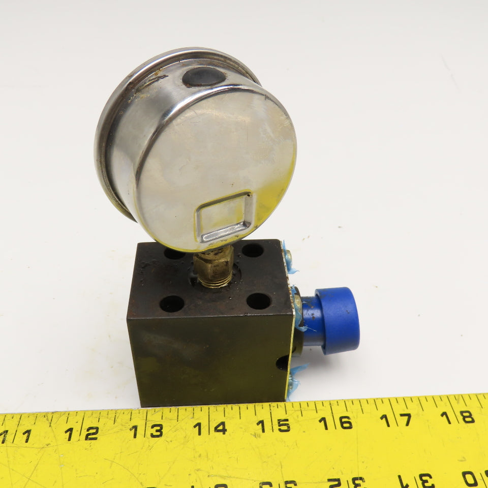 MP Filtri EM1-C Hydraulic Gauge Insulator Valve G1/4