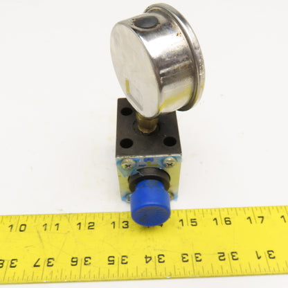 MP Filtri EM1-C Hydraulic Gauge Insulator Valve G1/4