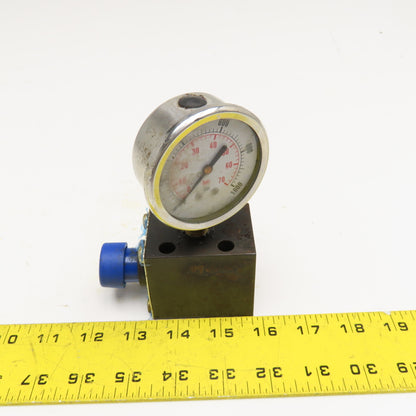 MP Filtri EM1-C Hydraulic Gauge Insulator Valve G1/4