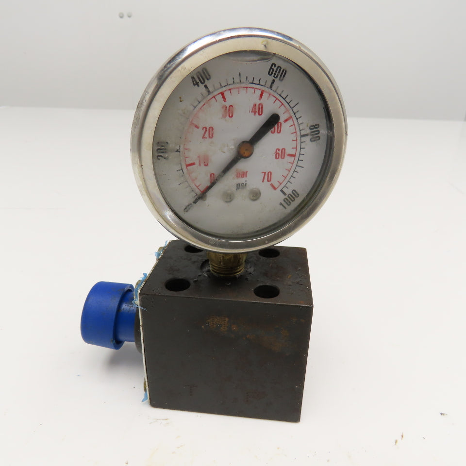 MP Filtri EM1-C Hydraulic Gauge Insulator Valve G1/4
