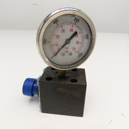 MP Filtri EM1-C Hydraulic Gauge Insulator Valve G1/4