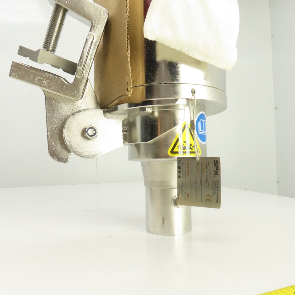 SPX MS1P8 Lightnin Direct Drive Clamp Mount Stainless Steel Air Mixer Motor NEW