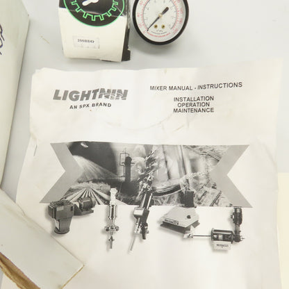 SPX MS1P8 Lightnin Direct Drive Clamp Mount Stainless Steel Air Mixer Motor NEW