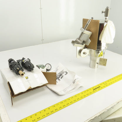 SPX MS1P8 Lightnin Direct Drive Clamp Mount Stainless Steel Air Mixer Motor NEW