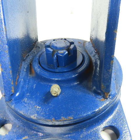 Heavy Duty Swivel Caster Base -1/2" ID 7-1/2"x6-1/2" Flange Lot Of 2