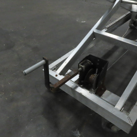 Aluminum 24" X72" Manual Crank Scissor Lift Table 23" To 10'6" Height