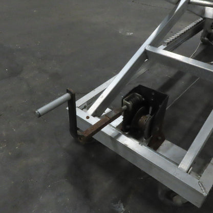 Aluminum 24" X72" Manual Crank Scissor Lift Table 23" To 10'6" Height