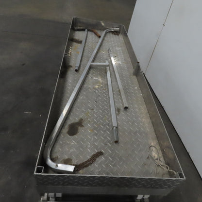Aluminum 24" X72" Manual Crank Scissor Lift Table 23" To 10'6" Height
