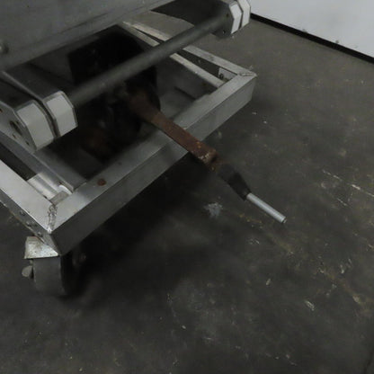 Aluminum 24" X72" Manual Crank Scissor Lift Table 23" To 10'6" Height