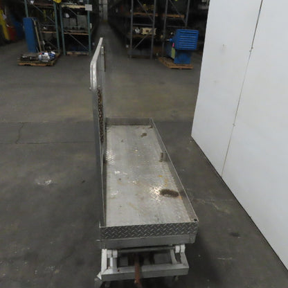 Aluminum 24" X72" Manual Crank Scissor Lift Table 23" To 10'6" Height