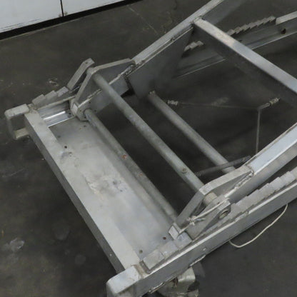 Aluminum 24" X72" Manual Crank Scissor Lift Table 23" To 10'6" Height