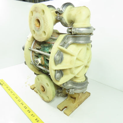 Pneumatic Diaphragm Pump 1/4" NPT Air 1" Outlet Ports
