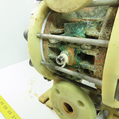 Pneumatic Diaphragm Pump 1/4" NPT Air 1" Outlet Ports