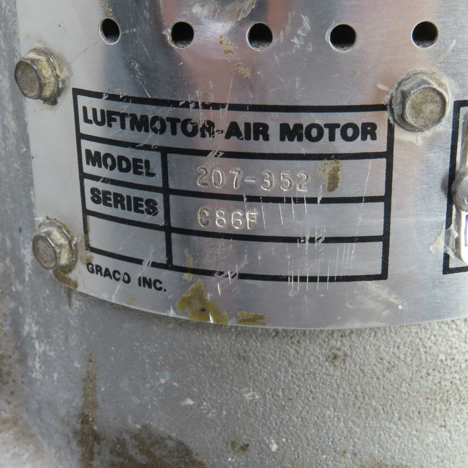 Graco 207-352 C86F 207-914 Air Powered Barrel Transfer Displacement Pump 4GPM