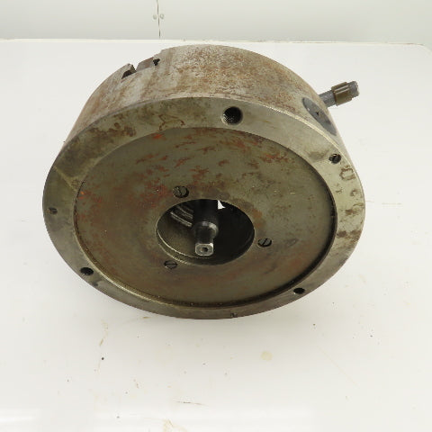10" OD 3 Jaw Self Centering Scroll Lathe Chuck 3.1" Thru Hole 1" W Jaws W/Handle