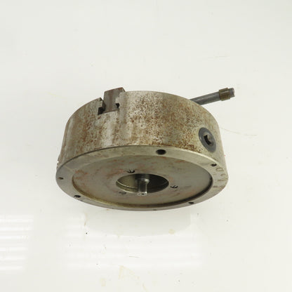 10" OD 3 Jaw Self Centering Scroll Lathe Chuck 3.1" Thru Hole 1" W Jaws W/Handle