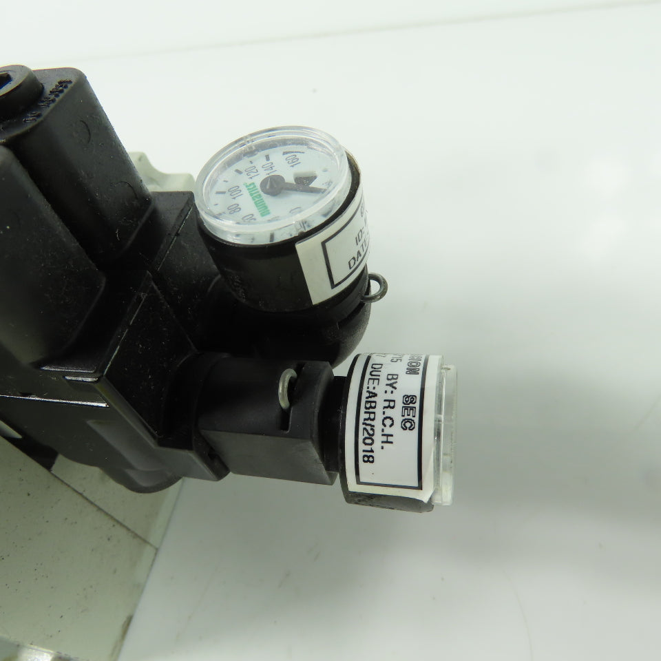 Numatics 051BB400M000061 Pneumatic Solenoid Valve Manifold Block 120PSI 24VDC