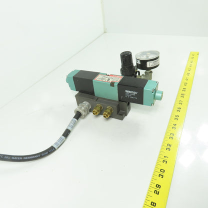 Numatics 082SS415M000061 24VDC Pneumatic Solenoid Valve 150PSI 25A W/Gage