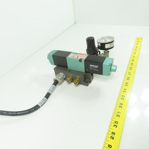 Numatics 082SS415M000061 24VDC Pneumatic Solenoid Valve 150PSI 25A W/Gage