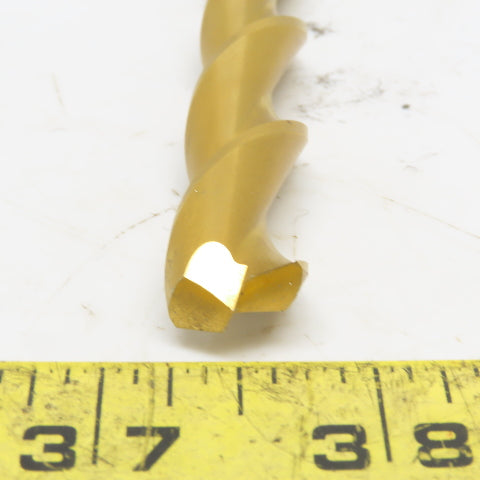 PTD TIN Parabolic 2 Flute RH 9/16" Drill Bit 118° 7-3/8" OAL