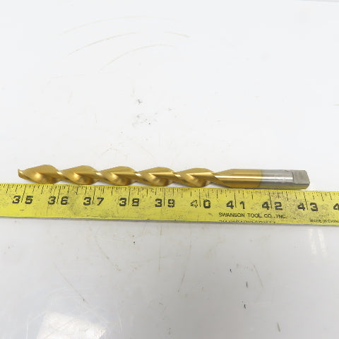 PTD TIN Parabolic 2 Flute RH 9/16" Drill Bit 118° 7-3/8" OAL
