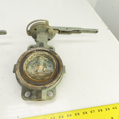 Nibco 43650 4" Ductile Iron Butterfly Valve 150 Lot Of 2