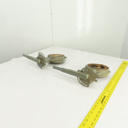 Nibco 43650 4" Ductile Iron Butterfly Valve 150 Lot Of 2