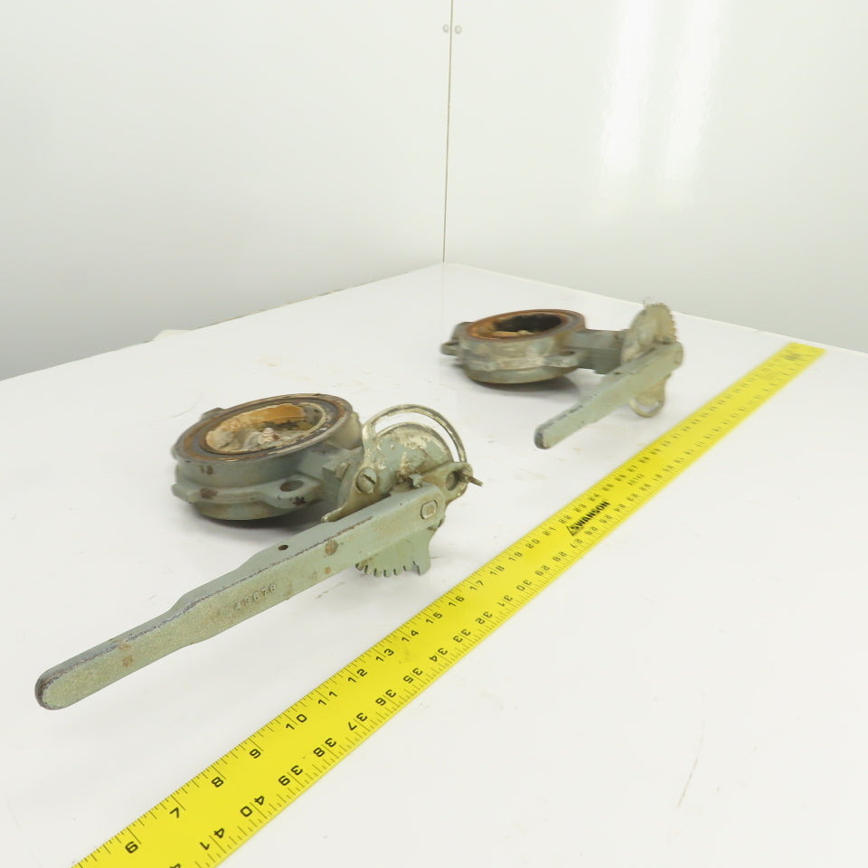 Nibco 43650 4" Ductile Iron Butterfly Valve 150 Lot Of 2